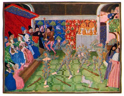 Mascarade à la cour de France, 1393, 1470-1475 - Master of the Harley Froissart