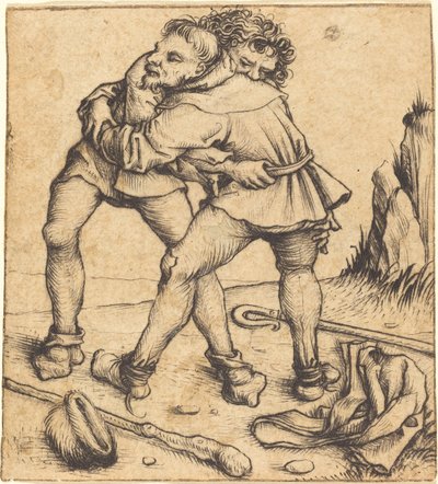 Deux paysans se battant - Master of the Housebook