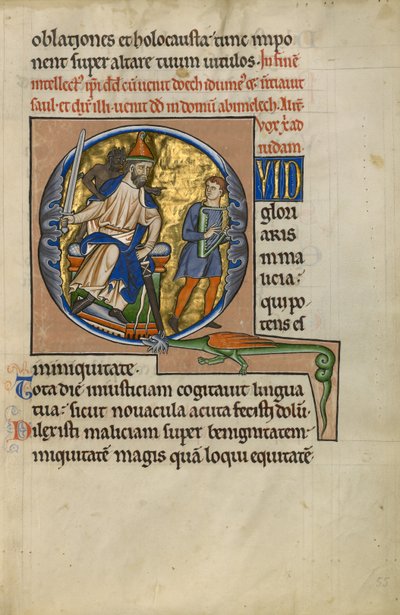 Première question : David avant Saul - Master of the Ingeborg Psalter