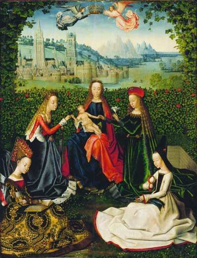 Vierge de la roseraie - Master of the Legend of Saint Lucy
