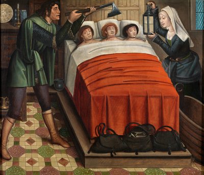 Le Mauvais Boucher, du Retable de Saint Nicolas, vers 1486-93 - Master of The Legend of St. Lucy