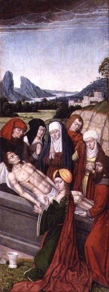 La mise au tombeau - Master of the Legend of St. Ursula (circle)