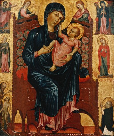 La Madone et le Christ en trône avec des saints - Master of the Magdalen