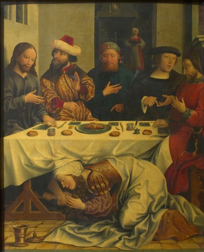 Christ chez Simon le Pharisien, ca 1510-1520 - Master of the Magdalen Legend