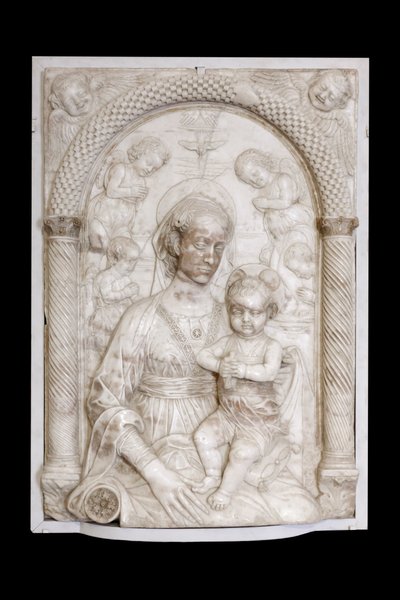 Madonna avec enfant et anges, c.1460 - Master of the Marble Madonnas