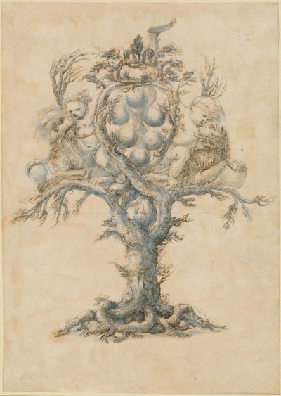 Carafe à vin avec lions et putti - Master of the Medici Banquet Decanters