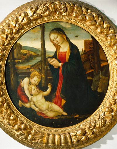 Madone et Enfant avec Saint Jean - Master of the Miller Tondo (attr. to)