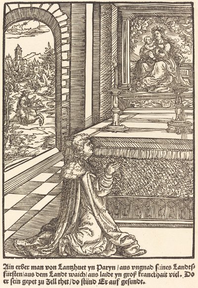 Ain erber man von Lanshuet ... - Master of the Miracles of Mariazell