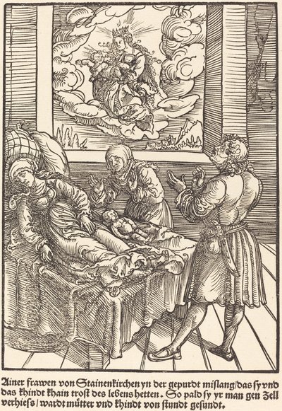 Ainer frawen von Stainerkirchen ... - Master of the Miracles of Mariazell