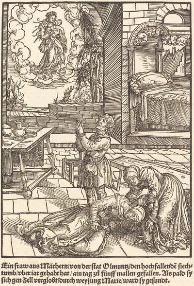 Une femme de Marhern ... - Master of the Miracles of Mariazell