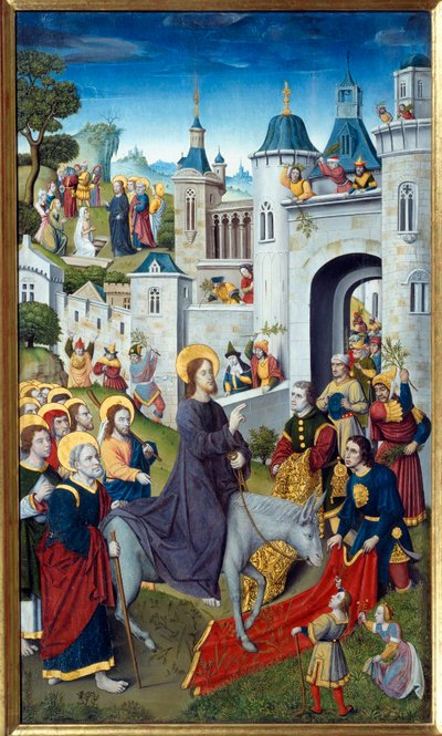 Entrée du Christ à Jérusalem le dimanche des Rameaux - Master of the Monogram AH
