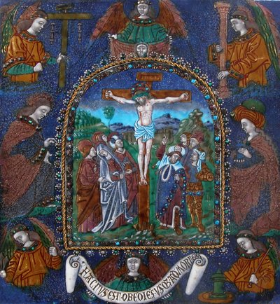 Plaque avec la Crucifixion, français, 16ème siècle - Master of the Orleans Triptych