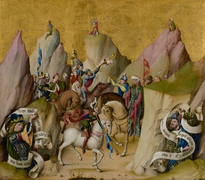 La rencontre des Rois mages, avec David et Isaïe (recto) ; L
