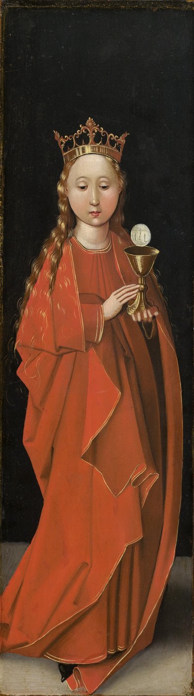 Sainte Barbe [aile gauche extérieure] - Master of the Starck Triptych