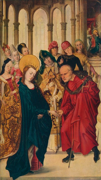 Le Mariage de la Vierge, 15e siècle - Master of the View of Ste