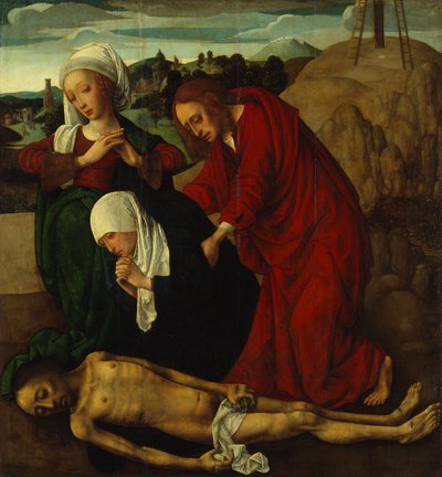 La Lamentation sur le Christ mort, vers 1490 - Master of the Virgo Inter Virgines