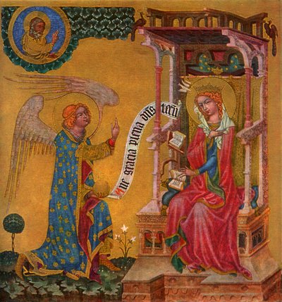 Annonciation de la Vierge Marie, c. 1350 - Master of the Vyssi Brod Altar