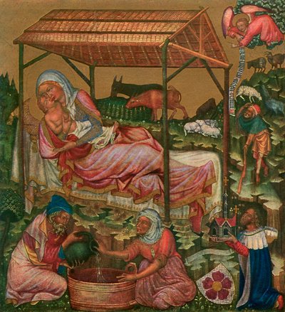 La naissance du Christ, vers 1350 - Master of the Vyssi Brod Altar