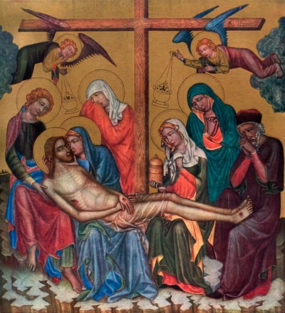 Lamentation pour le Christ, vers 1350 1955 - Master of the Vyssi Brod Altar