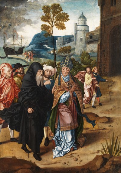 Évêque et un saint ermite, vers 1510-20 - Master of the von Groote Adoration