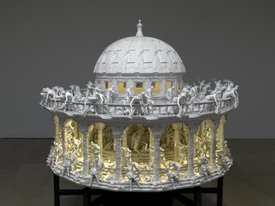All Things Fall, 2014 (acier, aluminium, plâtre, résine, lumières LED, moteur) - Mat Collishaw