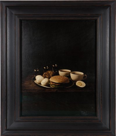 Last Meal on Death Row, Gary Gilmore, 2012 (impression par transfert numérique sur parchemin en peau de chèvre) - Mat Collishaw