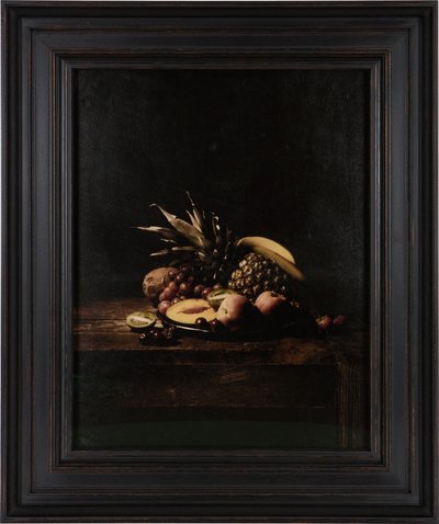 Dernier repas dans le couloir de la mort, Velma Barfield, 2012 (impression par transfert numérique sur parchemin en peau de chèvre) - Mat Collishaw