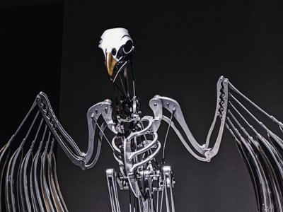 The Nerve Rack, 2019 (acétal, acrylique, aluminium, laiton, circuit électrique, peinture, PVC, résine, servomoteurs, acier) - Mat Collishaw