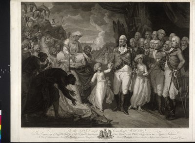 Marquis Cornwallis avec les deux princes indiens - Mather Brown