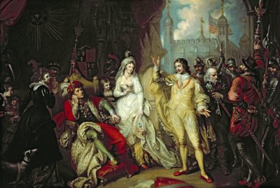 Thomas Howard, comte de Surrey, défendant son allégeance à Richard III devant Henri VII après la bataille de Bosworth, 1797 - Mather Brown