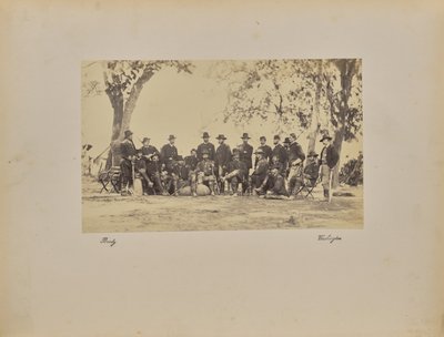 Burnside et son personnel - Mathew B. Brady