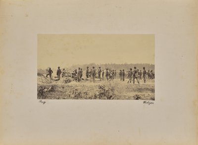 Captain Coopers [sic] Battery - 1 Pennsylvania B. [sic] in front of P. - Mathew B. Brady