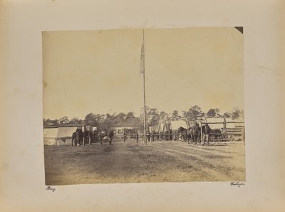 Fort Brady 1st Connecticut Artillery. Construction des quartiers d