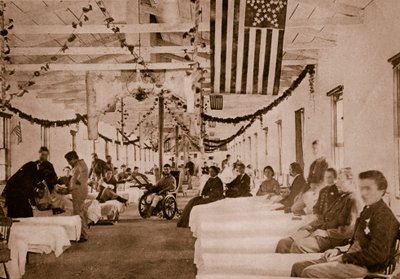 Hôpital militaire près de Washington, D.C., 1861-65 - Mathew B. Brady