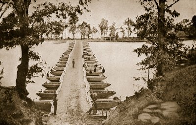 Pont de pontons à Deep Bottom sur le James, 1861-65 - Mathew B. Brady