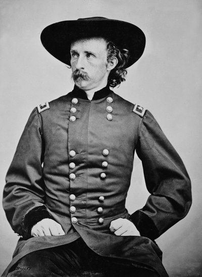 Portrait du général A. Custer (1839-1876) - Mathew Brady