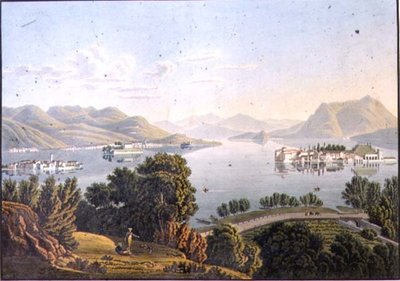 Vue du lac Majeur et des îles Borromées - Mathias Gabriel (after) Lory