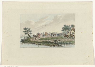 Arrestation de la princesse à Goejanverwellesluis, 1787 - Mathias de Sallieth