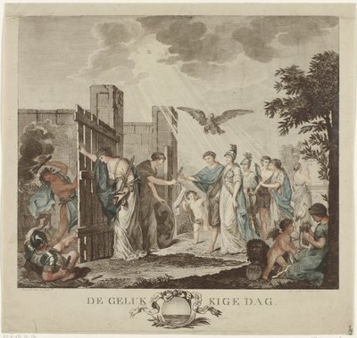 Allégorie de la restauration du stathouder Guillaume V, 1787 - Mathias de Sallieth