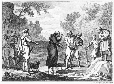Exécution de protestants flamands par des catholiques espagnols, 1790 - Mathias de Sallieth