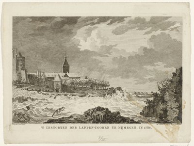 Effondrement de la tour Lappen à Nimègue, 1784 - Mathias de Sallieth