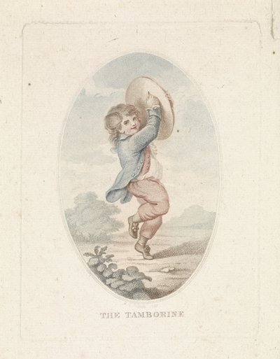 Garçon avec tambourin - Mathias de Sallieth