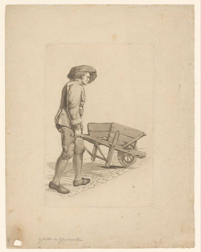 Homme avec brouette - Mathias de Sallieth