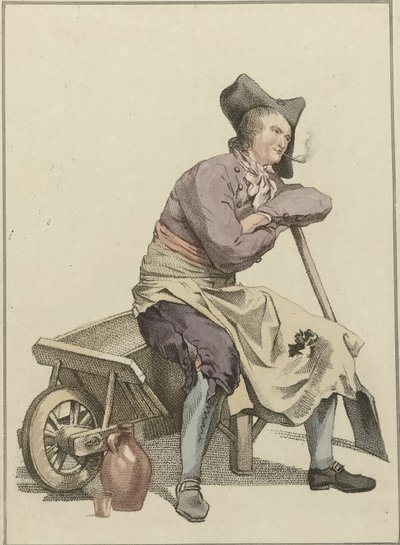 Homme assis sur le bord d