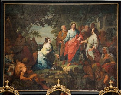 Église paroissiale (Parochiekerk Sint-Maarten). Peinture. "Jésus et la Samaritaine". Matthijs De Visch - Mathias de Visch