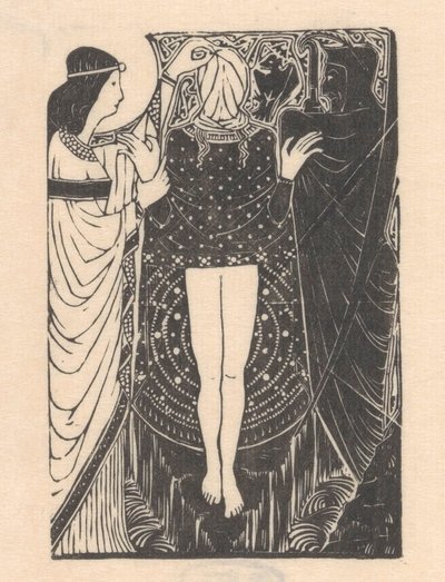 Femme aveuglée entre deux figures - Mathieu Lauweriks