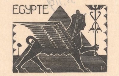 Sphinx et pyramide - Mathieu Lauweriks