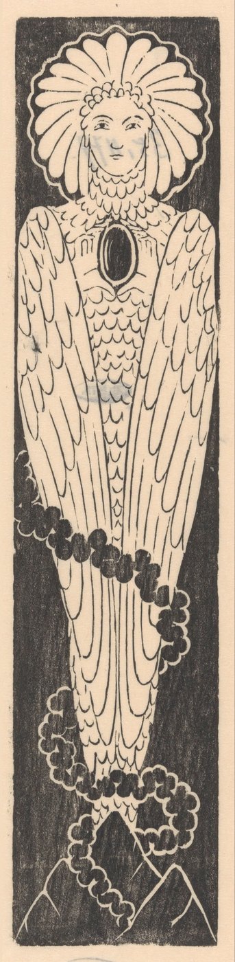 Oiseau à tête de femme (L