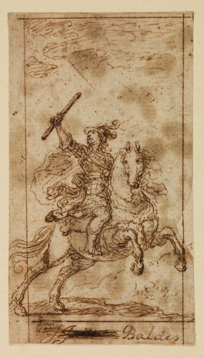 Guerrier monté - Matias de (attr.to) Torres