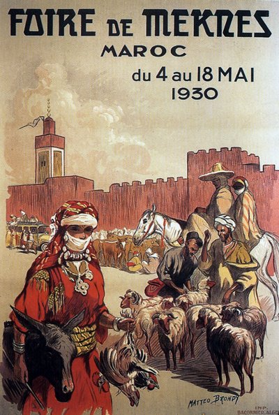 affiche pour la foire de Meknès, Maroc - Matteo Brondy